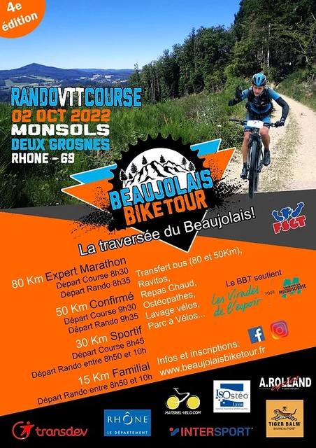 Affiche de Beaujolais Bike Tour 2023 (4ème  édition) à Monsols