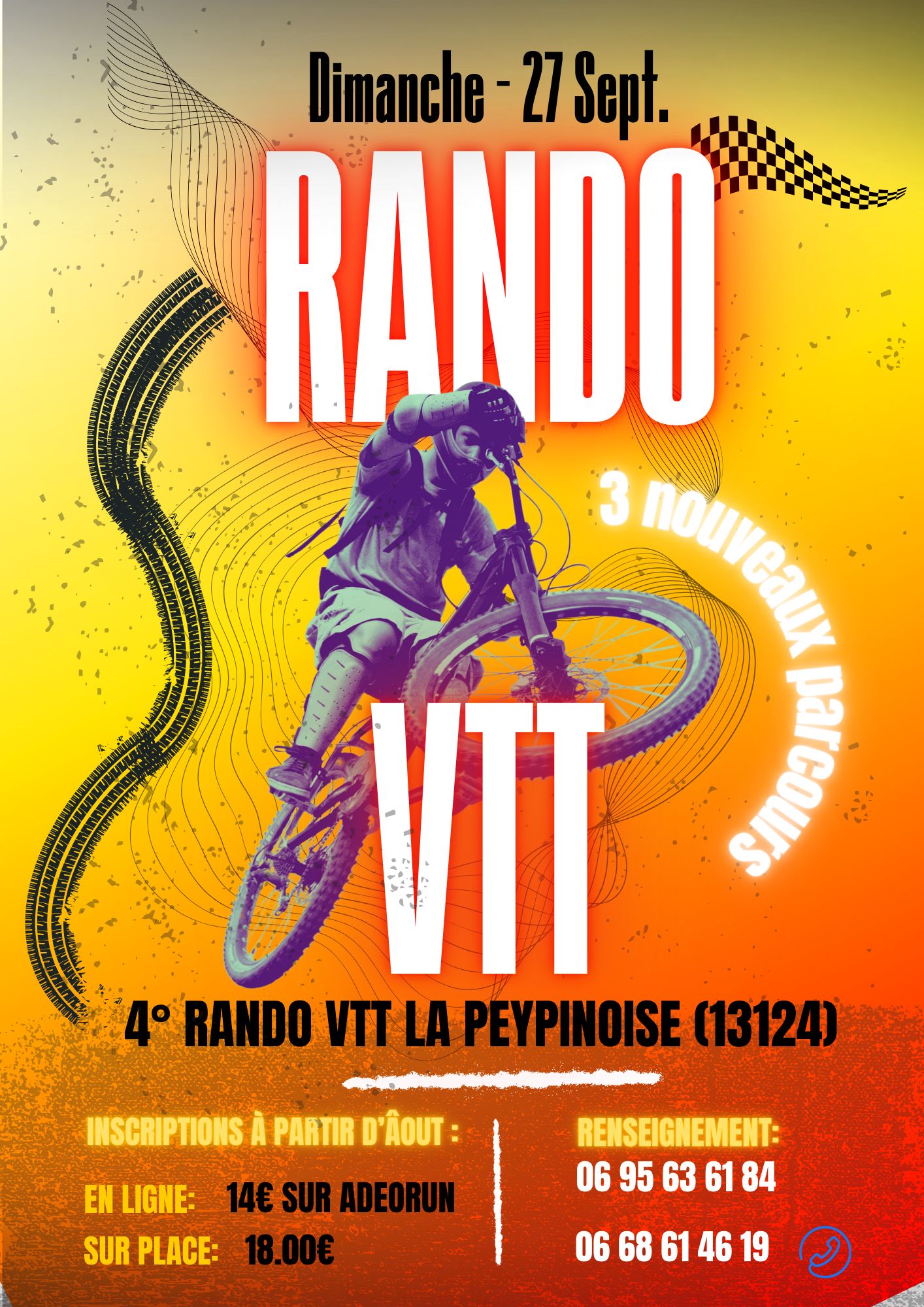 Affiche de "4e RandoVTT la Peypinoise" à Peypin