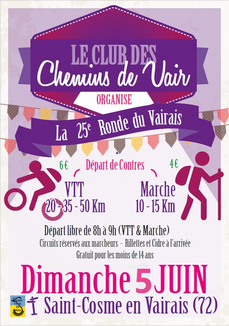 Affiche de Ronde du Vairais (25ème  édition) à Saint-Cosme-en-Vairais
