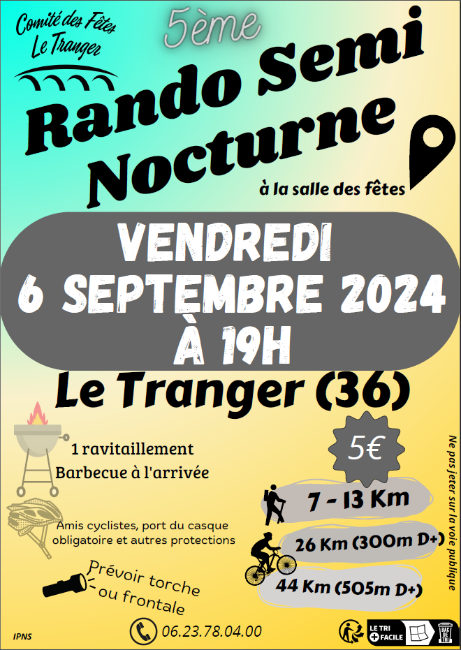 Affiche de La 5ème Randonnée - La Trangéroise au Tranger