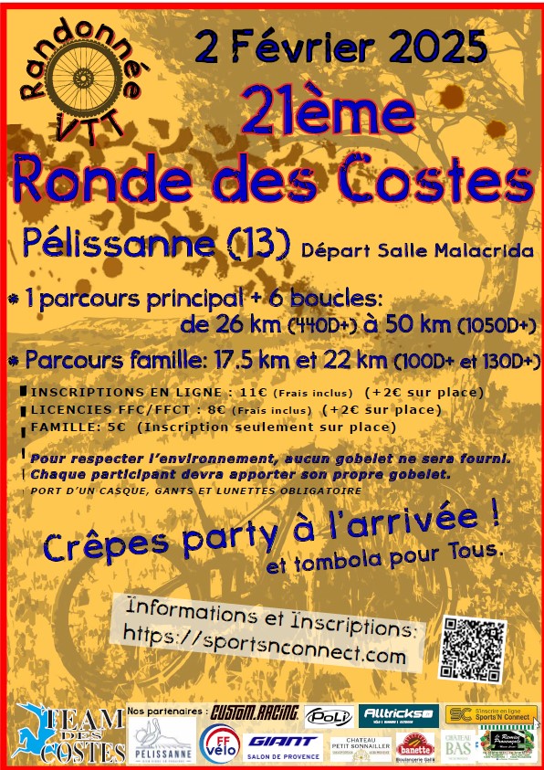 Affiche La 21ème Ronde des Costes 2025