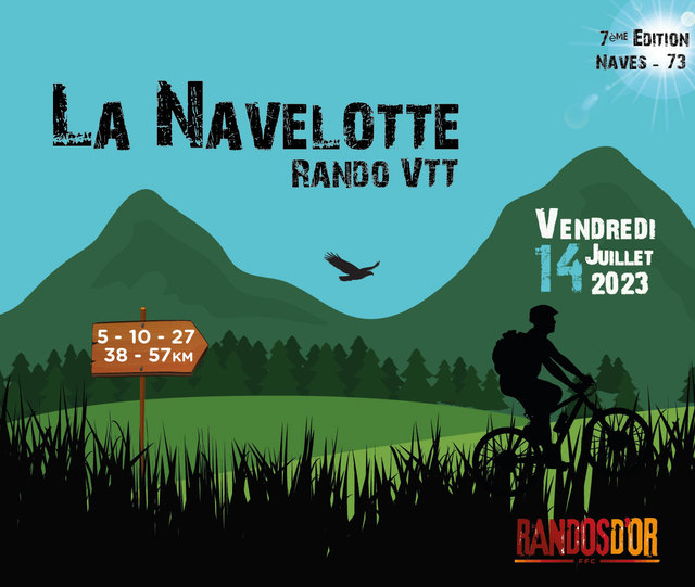 Affiche de La 7ème NAVELOTTE - rando d'or VTT à Naves