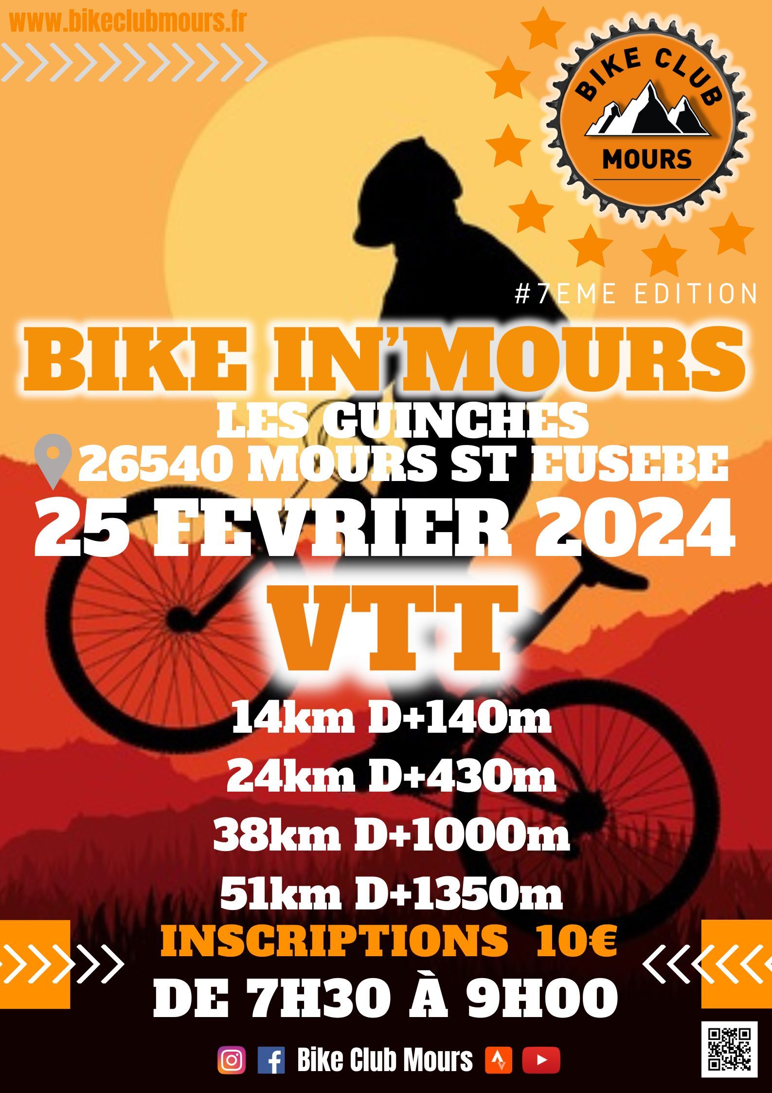 Affiche de La 7ème BIKE IN MOURS à Mours-Saint-Eusèbe