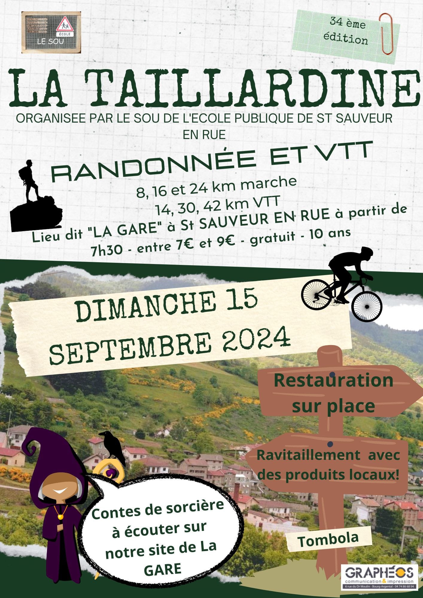 Affiche de La 33ème Taillardine à Saint-Sauveur-en-Rue