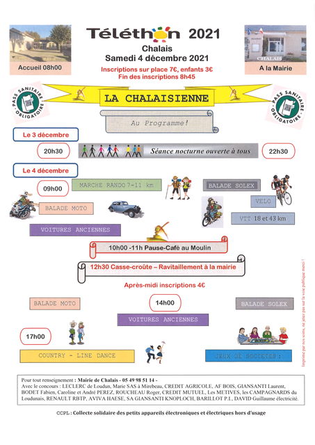 Affiche de La 13ème Chalaisienne - randonnées pédestres et VTT à Chalais