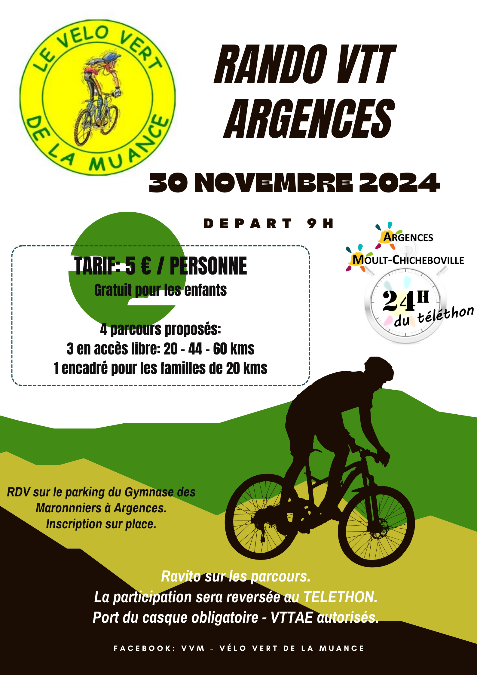 Affiche de Rando d'automne / Téléthon à Argences