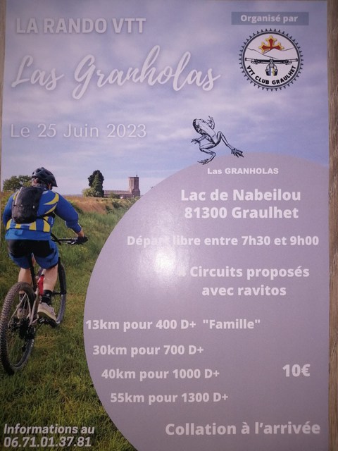 Affiche de Une randonnée VTT (1ère  édition) à Graulhet