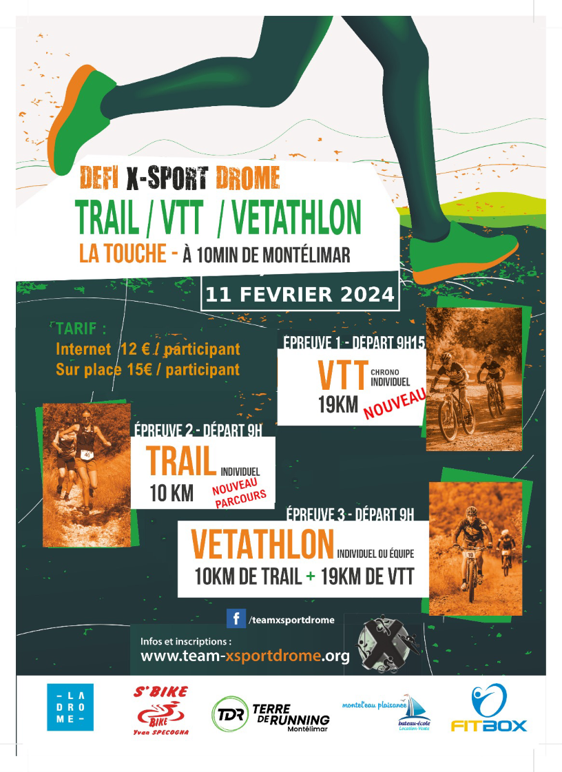 Affiche de Défi X-SPORT DROME (15ème édition) à La Touche