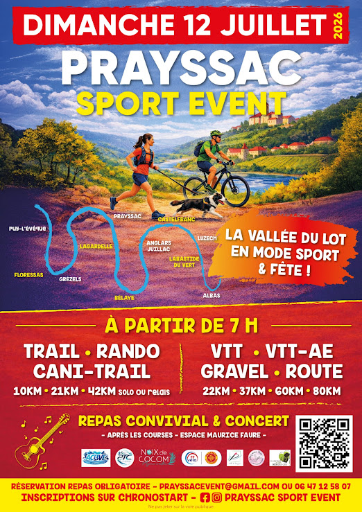 Affiche de Une randonnée VTT à Prayssac