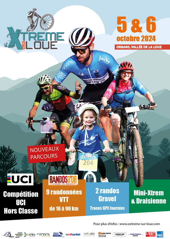 Affiche de Extrême sur Loue - VTT et Gravel (26ème édition) à Ornans