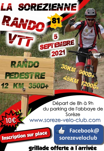 Affiche de LA SOREZIENNE VTT  à Sorèze