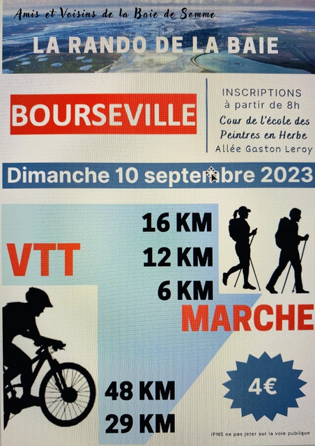 Affiche de La 7ème rando de la Baie à Bourseville