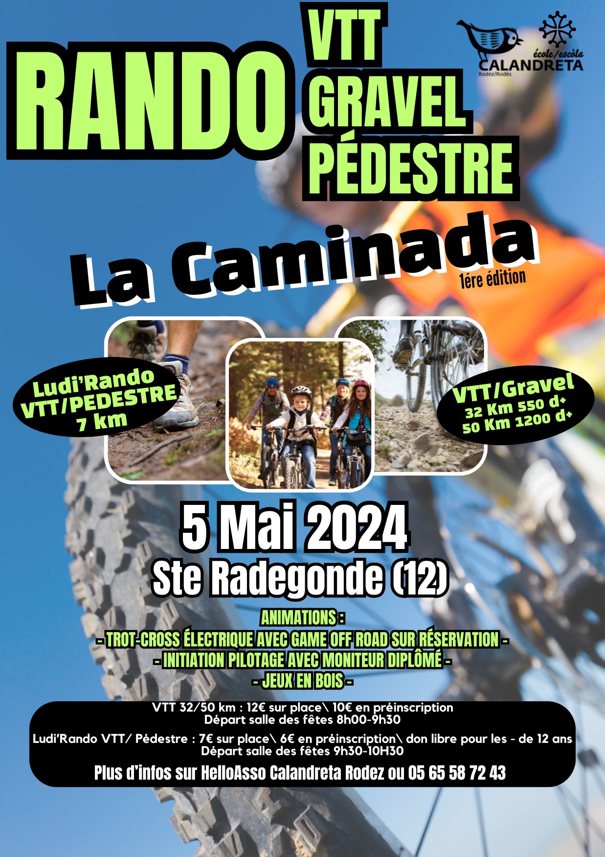 Affiche de La 1ère Caminada à Sainte-Radegonde