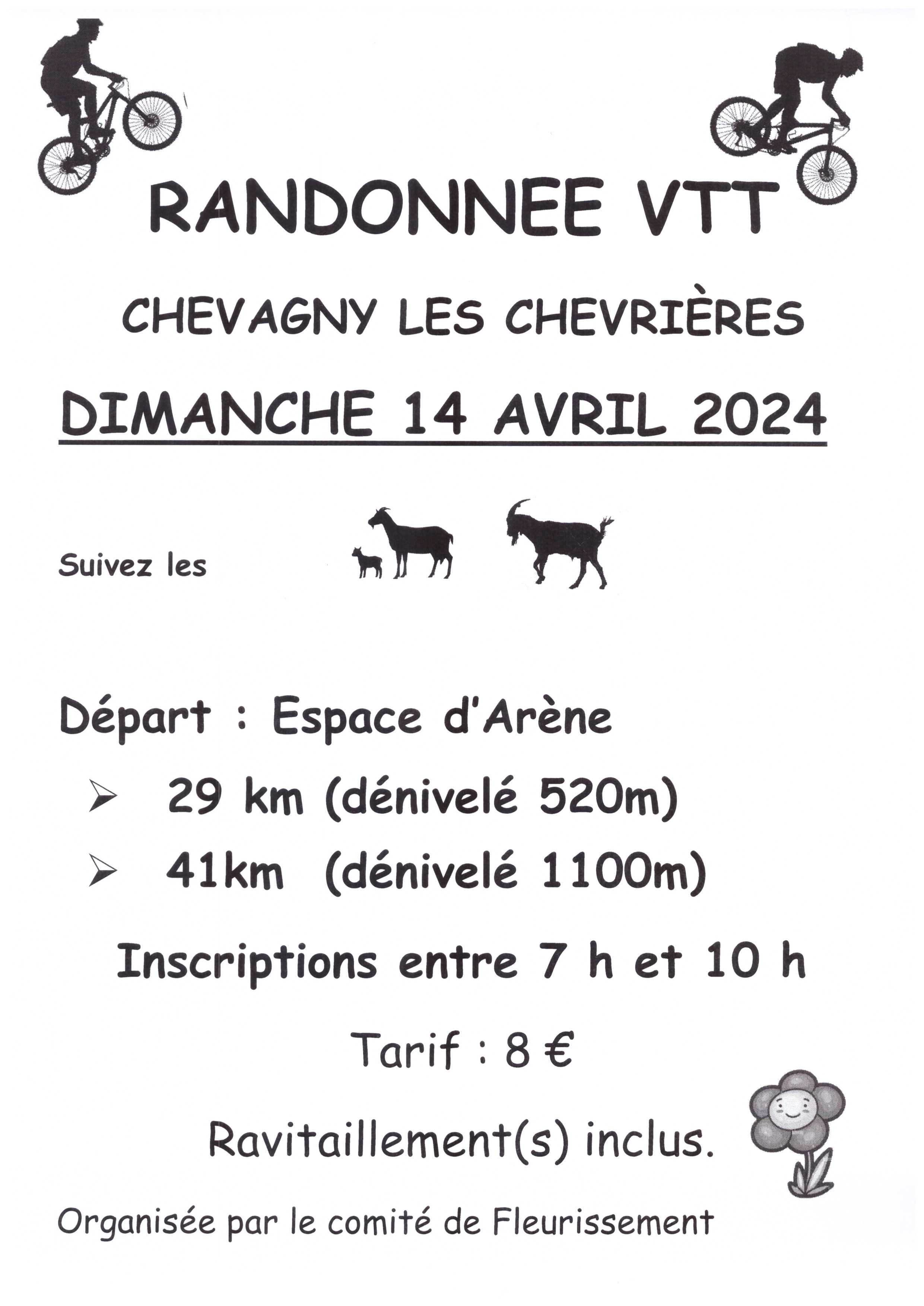 Affiche de La 6ème Randonnée VTT Chevagny les Chevrières à Chevagny-les-Chevrières