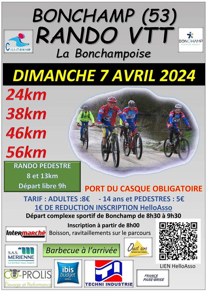 Affiche de La 33ème BONCHAMPOISE à Bonchamp-lès-Laval