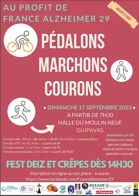 Affiche de PÉDALONS, MARCHONS, COURONS! à Guipavas