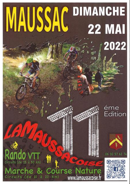 Affiche de LaMaussacoise (11ème  édition) à Maussac