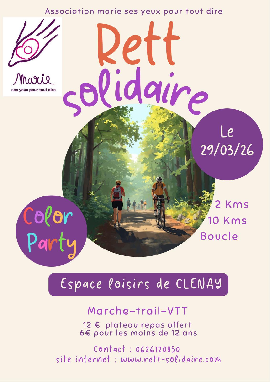 Affiche de Rett Solidaire (18ème édition) à Clénay