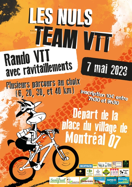 Affiche de Randos VTT de Montréal (6ème  édition) à Montréal