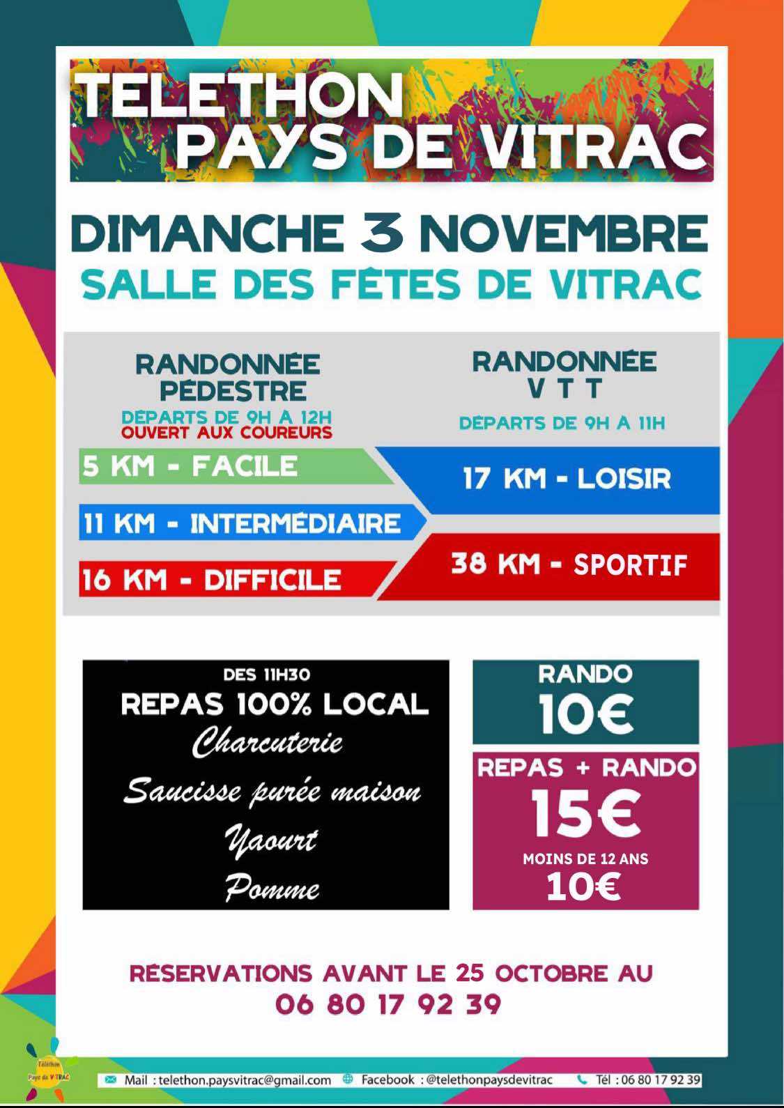 Affiche de TELETHON PAYS DE VITRAC (10ème édition) à Vitrac