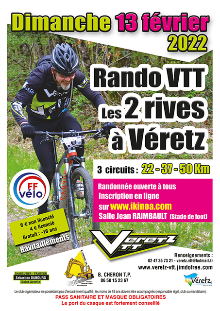 Affiche de Une randonnée VTT (13ème  édition) à Véretz