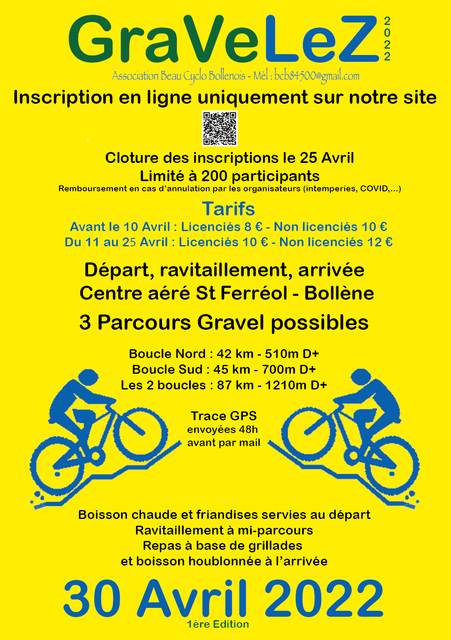 Affiche de La 1ère GRAVELEZ à Bollène