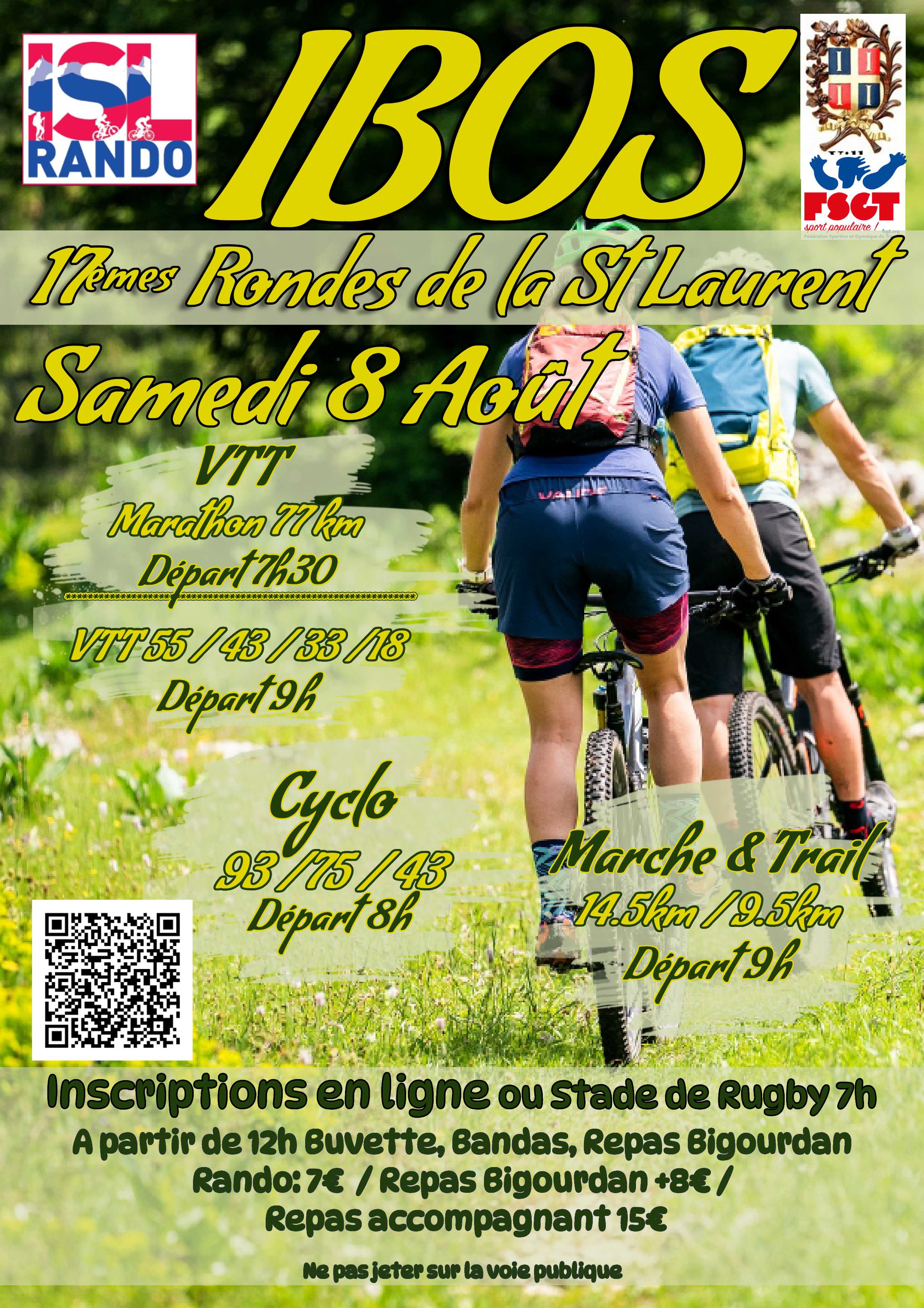 Affiche de Rondes de la St Laurent (17ème édition) à Ibos