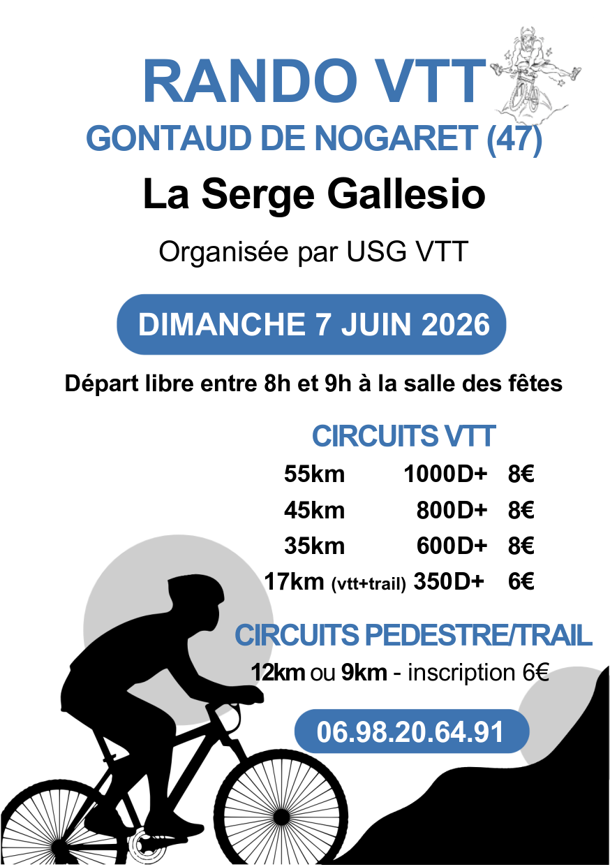 Affiche de LA SERGE GALLESIO à Gontaud-de-Nogaret