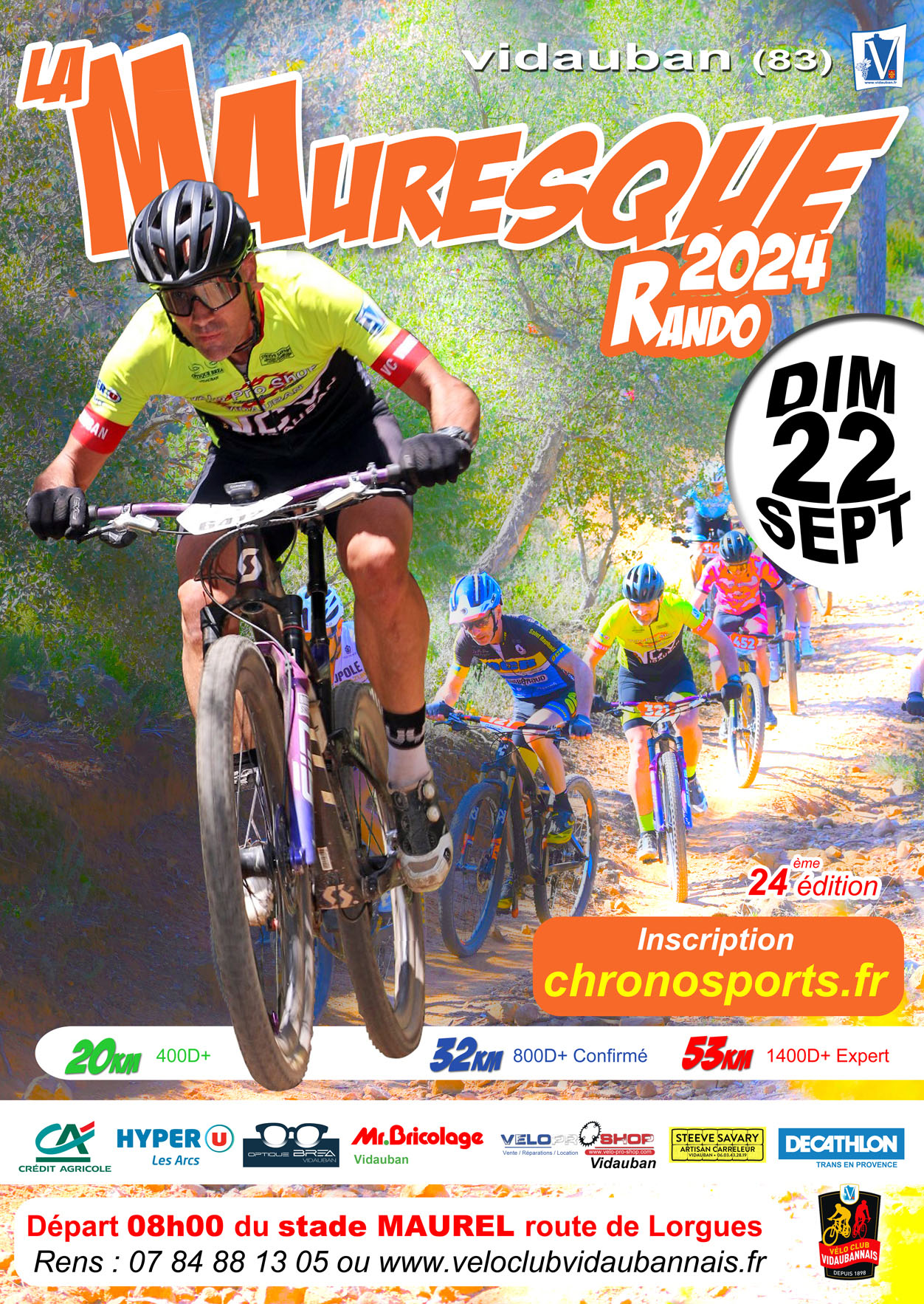 Affiche de Une randonnée VTT (24ème édition) à Vidauban