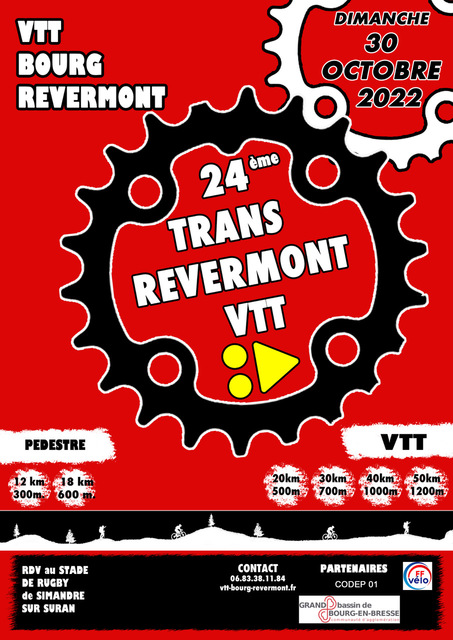 Affiche de Trans-Revermont VTT (24ème  édition) à Simandre-sur-Suran
