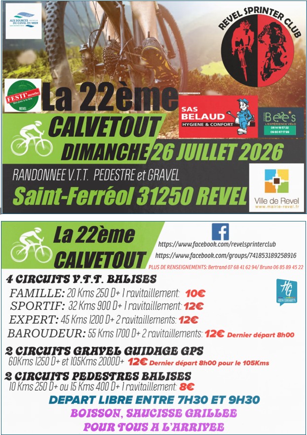 Affiche de La 22ème Calvetout à Revel