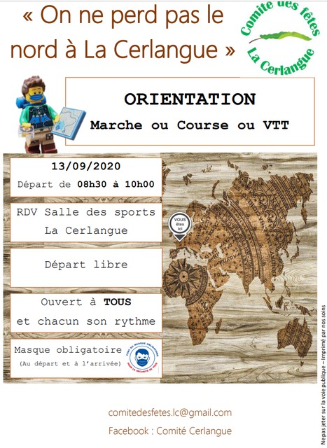 Affiche de Une randonnée VTT orientation (2ème  édition) à La Cerlangue