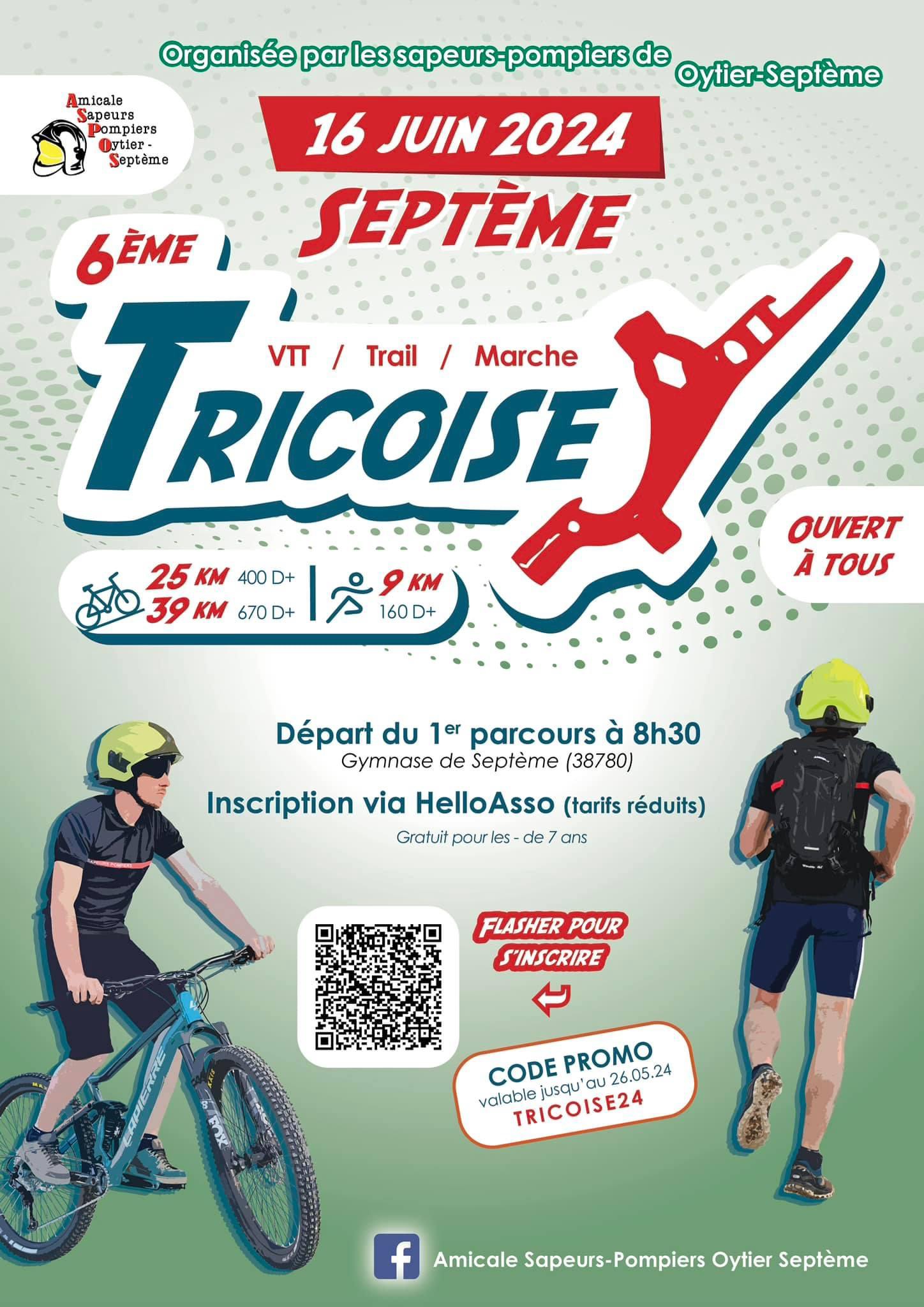 Affiche de La 6ème Rando La TRICOISE à Septème