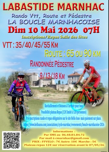 Affiche de Boucle Marnhacoise (3ème édition) à Labastide-Marnhac
