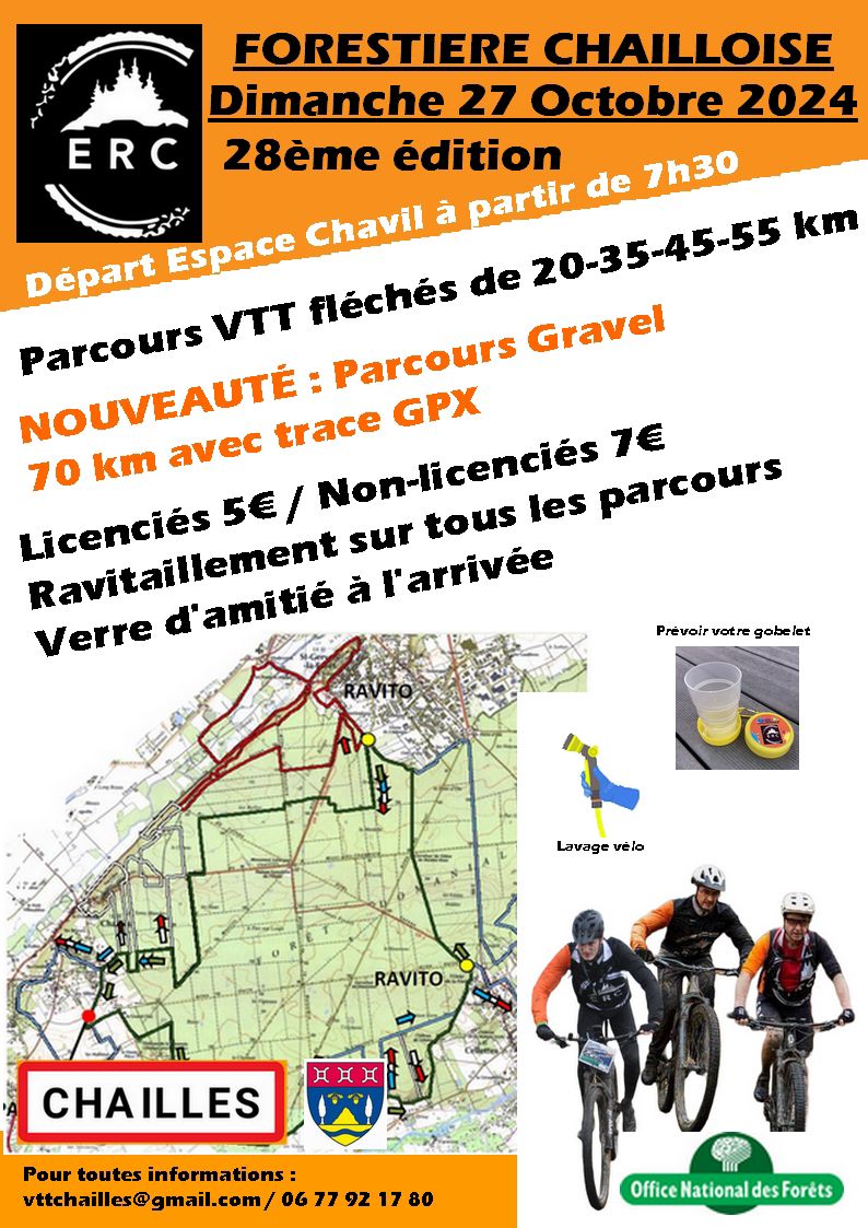 Affiche de La 28ème Forestière Chailloise à Chailles