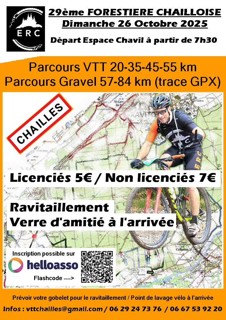Affiche de La 29ème Forestière Chailloise à Chailles