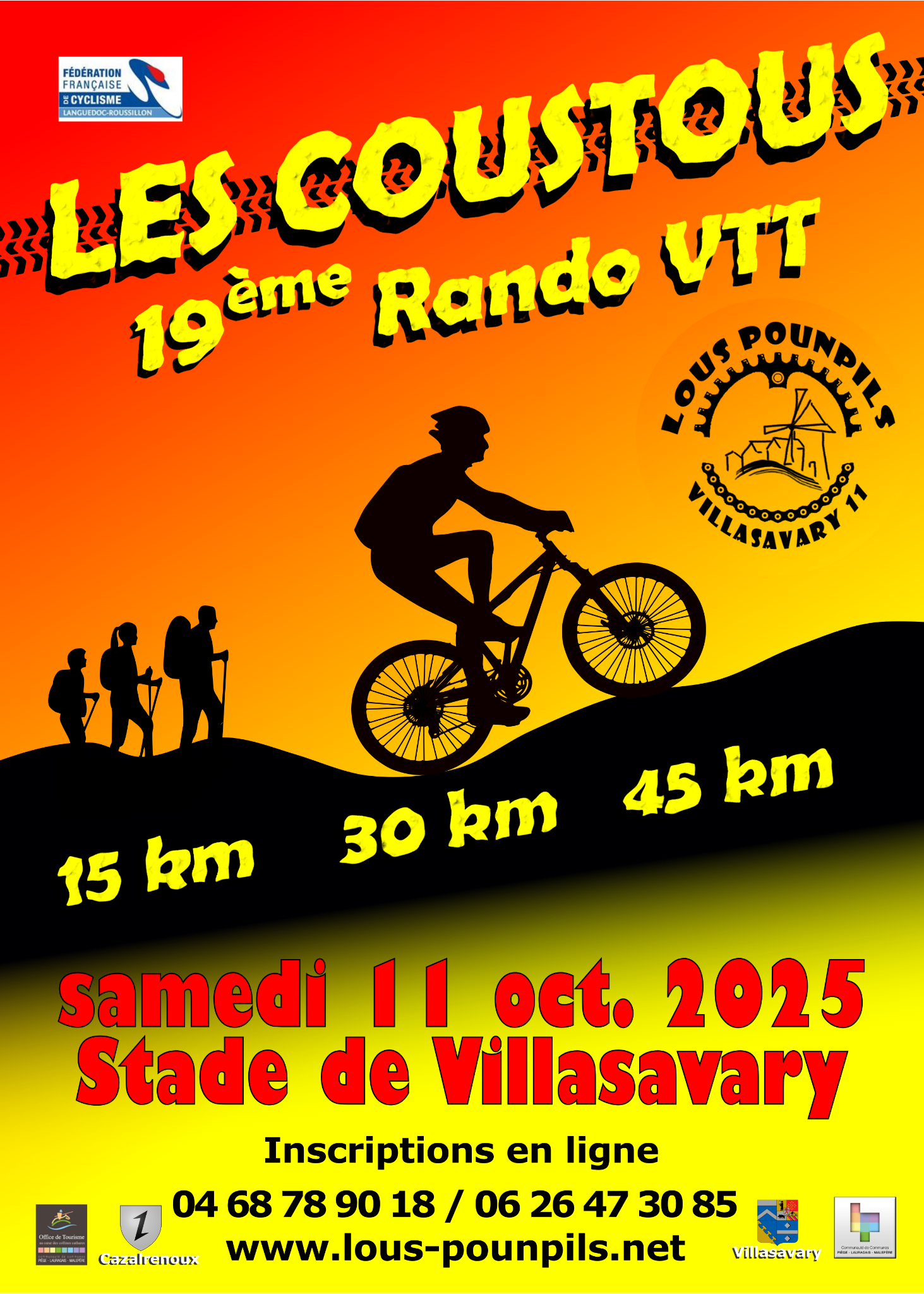 Affiche de LES COUSTOUS (19ème édition) à Villasavary