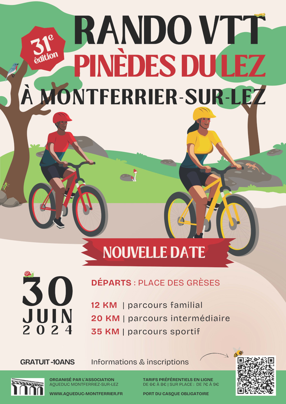 Affiche de La 31ème RANDO PINEDES DU LEZ à Montferrier-sur-Lez