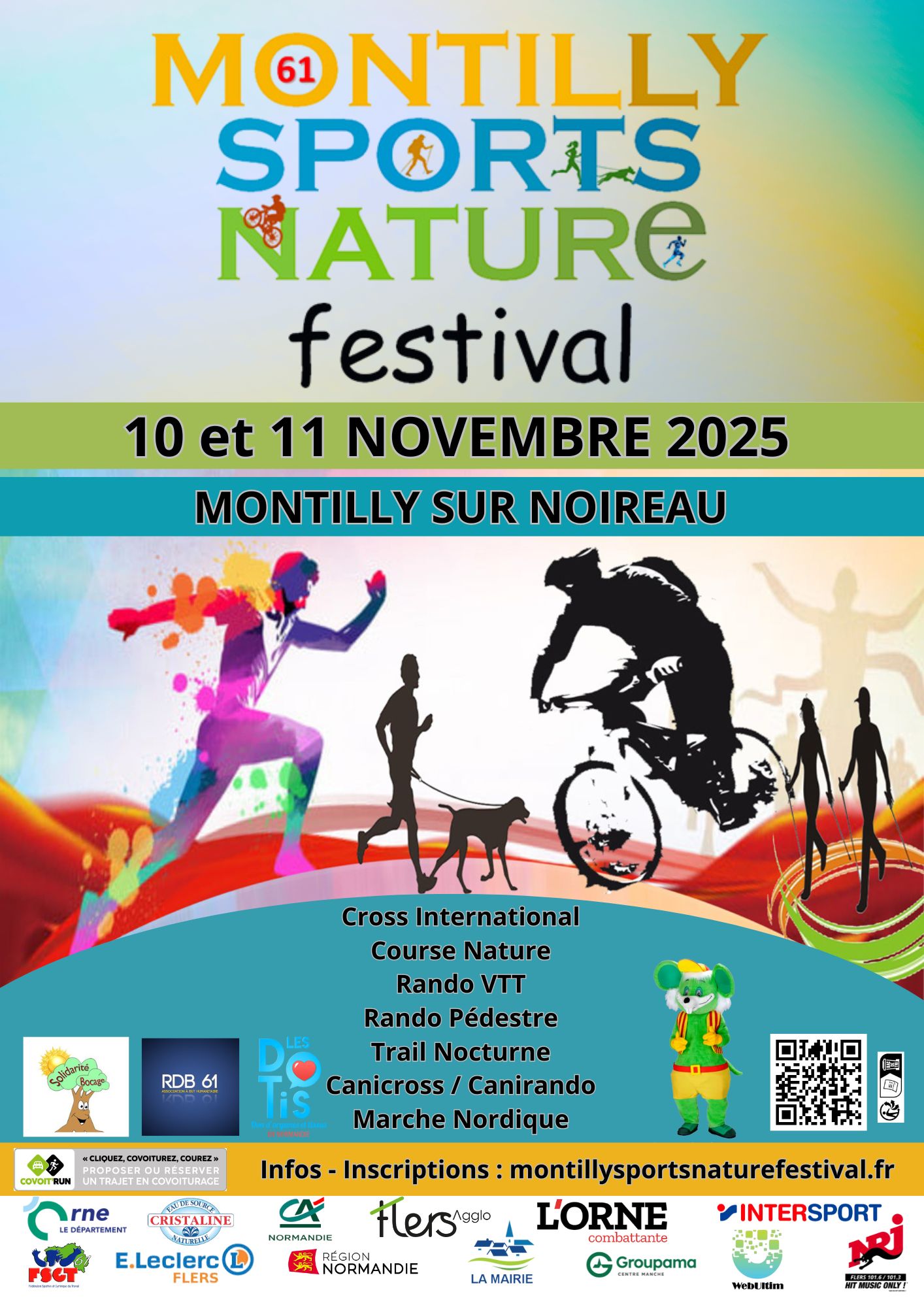 Affiche de Montilly Sports Nature Festival LES RANDOS DU COEUR VTT (25ème édition) à Montilly-sur-Noireau