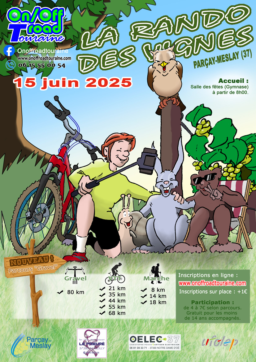 Affiche de La 21ème Rando des Vignes à Parçay-Meslay