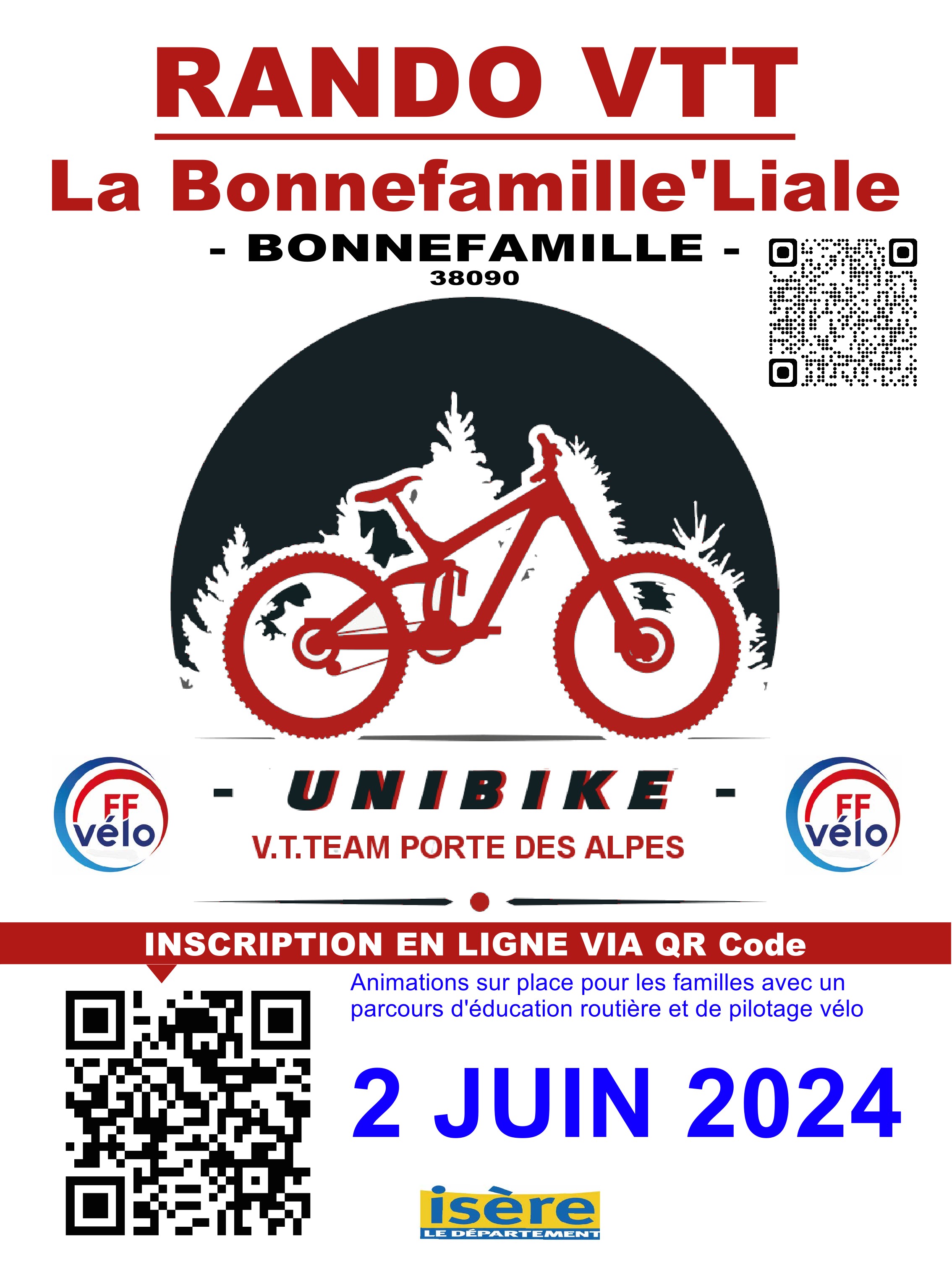 Affiche de Une randonnée VTT (1ère édition) à Bonnefamille