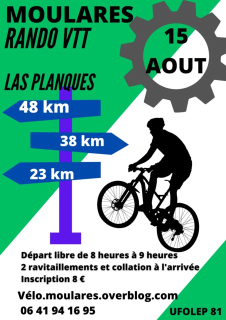 Affiche de RANDO VTT Las Planques  (26ème  édition) à Moularès