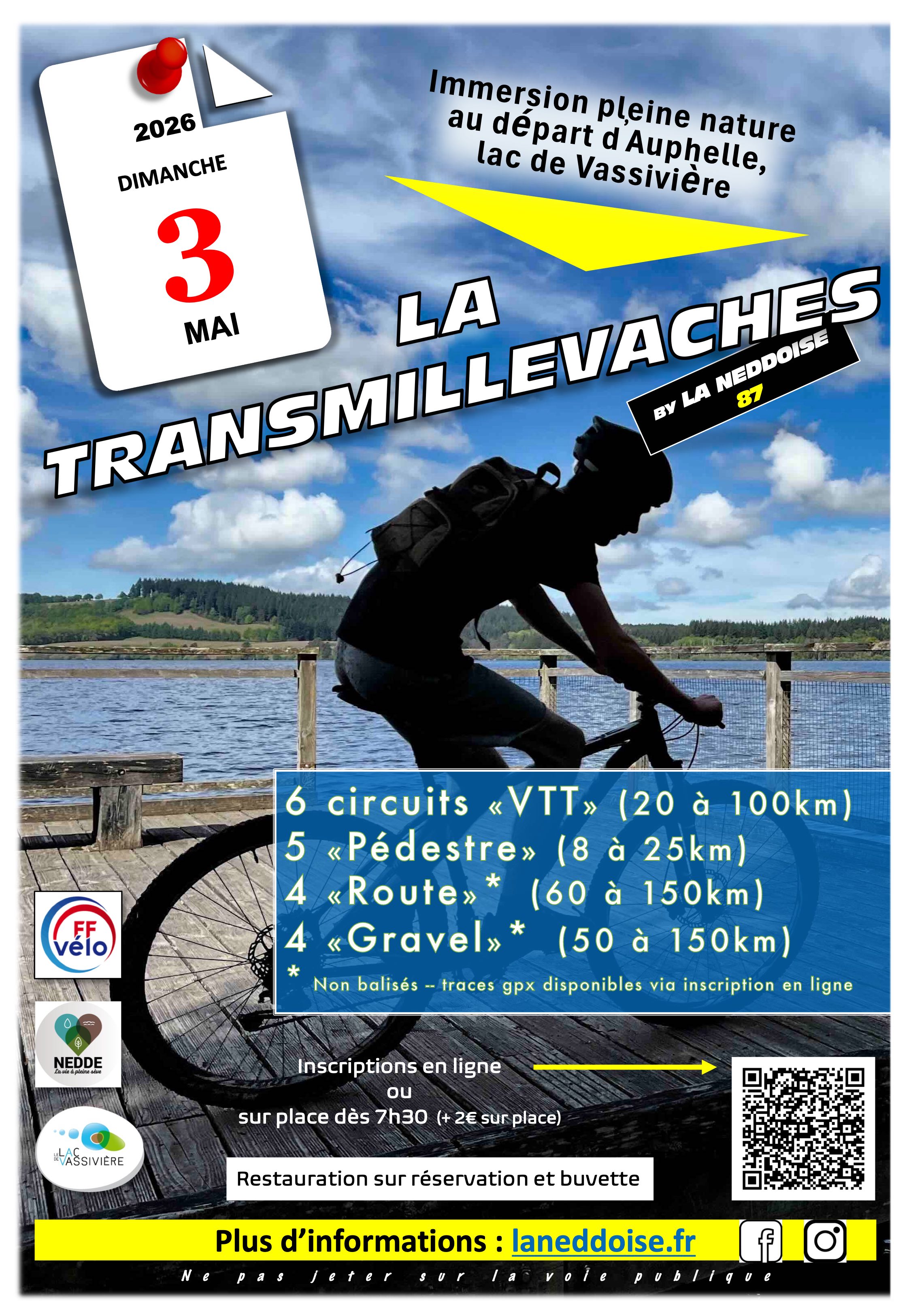 Affiche de La 15ème TRANSMILLEVACHES à Peyrat-le-Château
