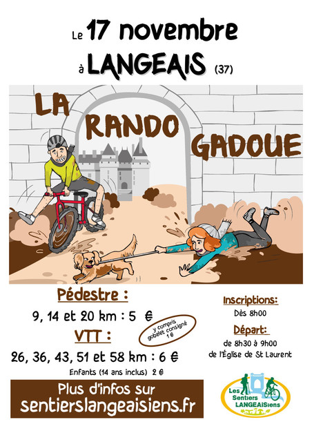 Affiche de La 17ème rando Gadoue  à Langeais
