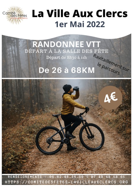 Affiche de Randonnée VTT La Ville-aux-Clercs (3ème  édition) à La Ville-aux-Clercs