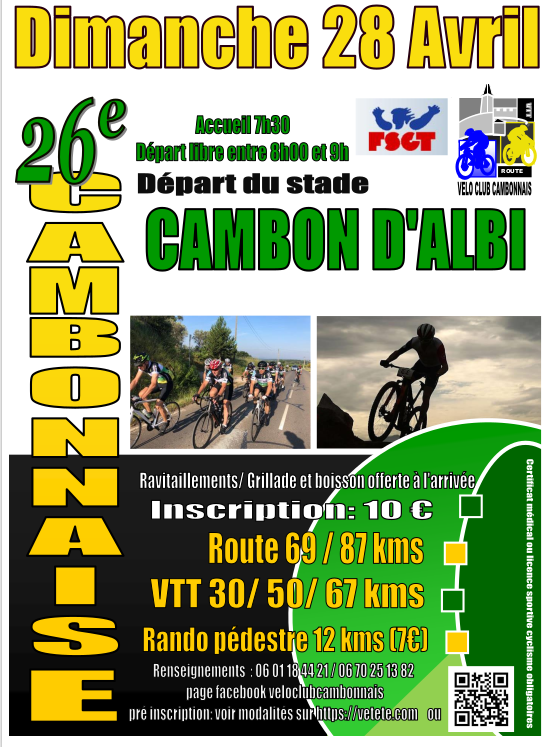 Affiche de La 26ème Cambonnaise à Cambon