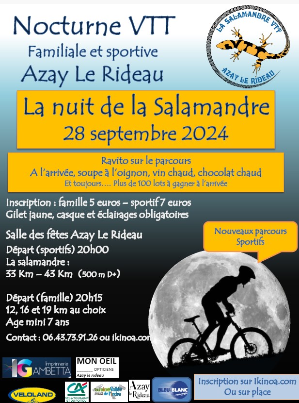 Affiche de La 5ème nuit de la Salamandre à Azay-le-Rideau