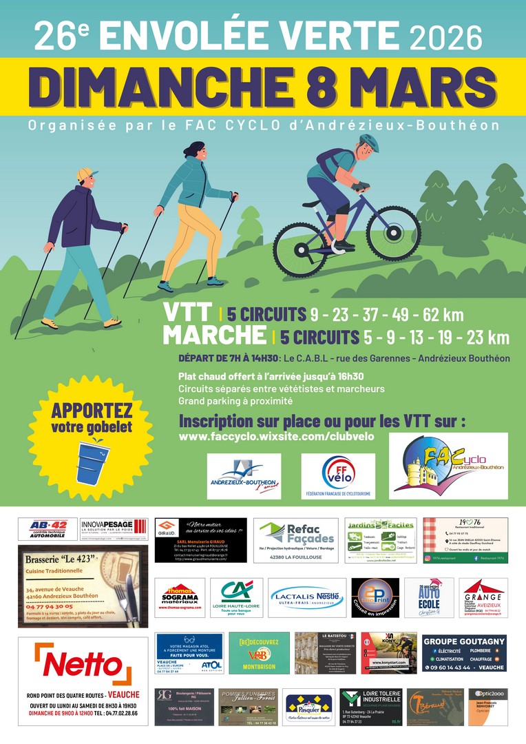 Affiche de L' Envolée Verte (26ème édition) à Andrézieux-Bouthéon