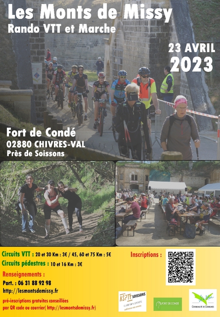 Affiche de Randonnée VTT et Marche Les Monts de Missy (26ème  édition) à Chivres-Val