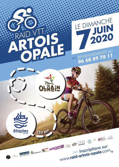 Affiche de Raid VTT Artois opale 2020 (8ème  édition) à Haillicourt